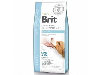 Фото - ветеринарные корма Brit Veterinary Diet Dog Grain Free Obesity Lamb & Pea беззерновой сухой корм для собак c избыточным весом ЯГНЕНОК и ГОРОХ