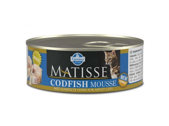 Фото - влажный корм (консервы) Farmina (Фармина) Matisse Mousse Codfish влажный корм для кошек ТРЕСКА