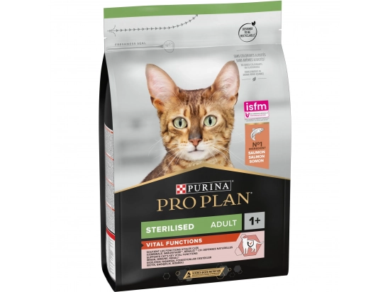 Фото - сухой корм Purina Pro Plan (Пурина Про План) Adult Sterilised Vital Functions Salmon сухой корм для стерилизованных кошек ЛОСОСЬ