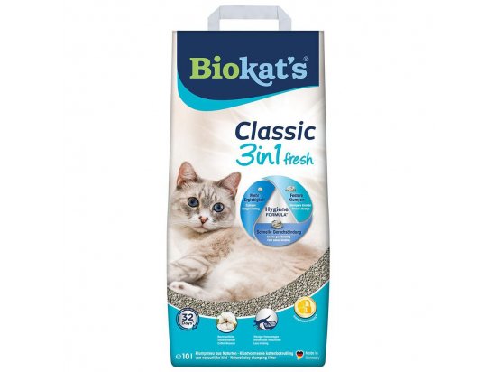 Фото - наполнители BioKats Classic 3in1 Fior de cotton Комкующийся наполнитель для кошачьего туалета с нежным ароматом хлопка