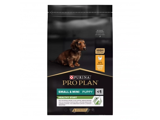 Фото - сухой корм Purina Pro Plan (Пурина Про План) Puppy Small & Mini Healthy Start Chicken сухой корм для щенков мелких пород, беременных и кормящих КУРИЦА