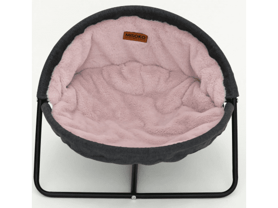 Фото - Misoko&Co (Мисоко и Ко) Pet Bed Round Plush складной круглый лежак для животных, плюш, СЕРО-РОЗОВЫЙ спальные места, лежаки, домики Misoko&Co (Мисоко и Ко) Pet Bed Round Plush складной круглый лежак для животных, плюш, СЕРО-РОЗОВЫЙ