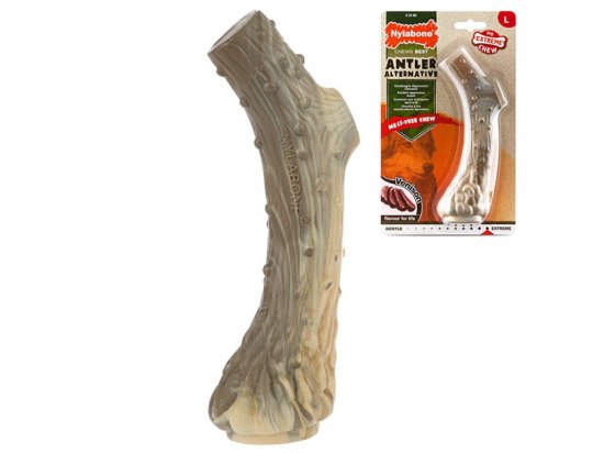 Фото - іграшки Nylabone EXTREME CHEW ANTLER жувальна іграшка для собак ОЛЕНЯЧИЙ РІГ, смак ОЛЕНИНА