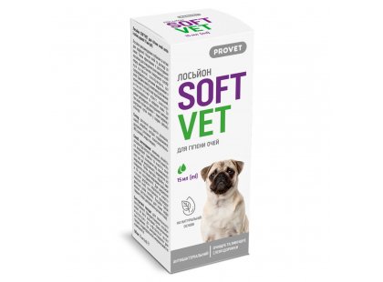 Фото 2 -  для глаз ProVET Softvet лосьон для гигиены глаз кошек и собак