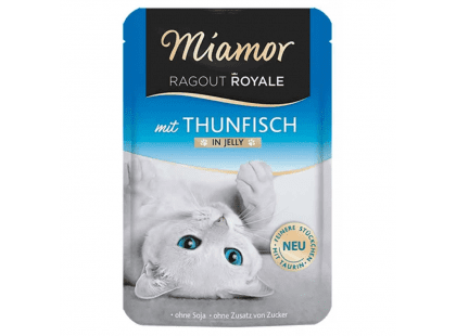 Фото - Miamor Ragout Royale Thunfisch беззерновой влажный корм для кошек ТУНЕЦ влажный корм (консервы) Miamor Ragout Royale Thunfisch беззерновой влажный корм для кошек ТУНЕЦ