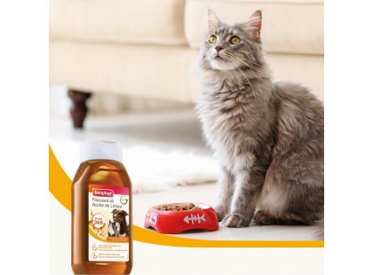 Фото 4 -  пищевые добавки Beaphar Flaxseed Oil льняное масло для собак и кошек