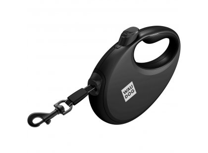 Фото 2 -  рулетки WAUDOG R-leash поводок рулетка с контейнером для пакетов, светоотражающая лента, черный
