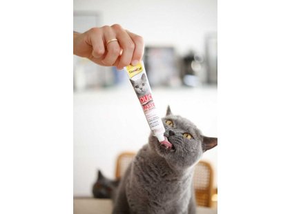 Фото 5 -  для выведения шерсти Gimcat ANTI-HAIRBALL DUO PASTE паста для выведения шерсти со вкусом курицы