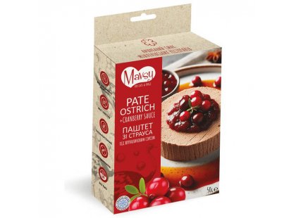 Фото - Mavsy Freeze Dried Ostrich Pate & Cranberry Sauce лакомство для собак от 3 месяцев ПАШТЕТ ИЗ СТРАУСА ПОД КЛЮКВЕННЫМ СОУСОМ лакомства Mavsy Freeze Dried Ostrich Pate & Cranberry Sauce лакомство для собак от 3 месяцев ПАШТЕТ ИЗ СТРАУСА ПОД КЛЮКВЕННЫМ СОУСОМ