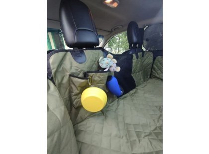 Фото 3 -  аксессуары в авто Senful Lassie Dog чехол для автомобильного сидения с сетчатым визуальным окном, оливковый