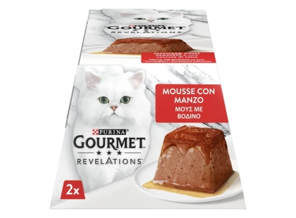 Фото 3 -  влажный корм (консервы) Gourmet Revelations Beef влажный корм для кошек, мусс ГОВЯДИНА