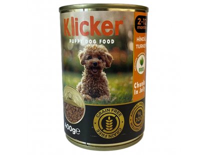 Фото - Klicker Puppy Turkey Jelly влажный корм для щенков, кусочки в желе ИНДЕЙКА влажный корм (консервы) Klicker Puppy Turkey Jelly влажный корм для щенков, кусочки в желе ИНДЕЙКА