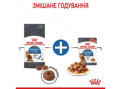 Фото 8 -  вологий корм (консерви) Royal Canin LIGHT WEIGHT in GRAVY консервований корм для котів