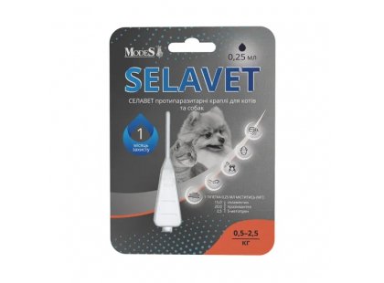 Фото - Modes Selavet краплі на холку від бліх, кліщів та гельмінтів для котів і собак від бліх та кліщів Modes Selavet краплі на холку від бліх, кліщів та гельмінтів для котів і собак
