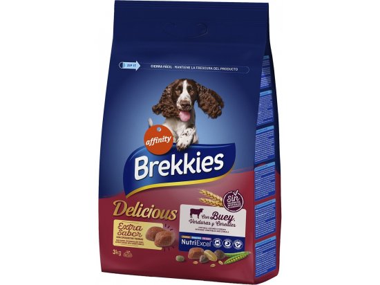 Фото - сухой корм Brekkies Dog Delice Beef сухой корм для собак всех пород ГОВЯДИНА