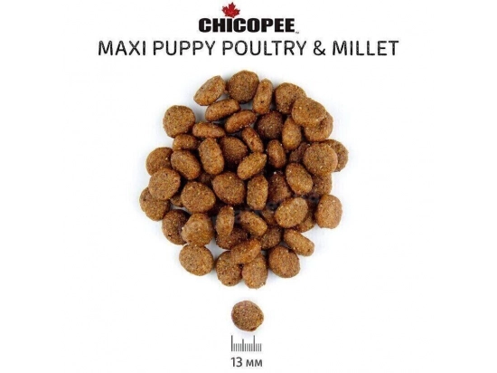 Фото - сухий корм Chicopee CNL PUPPY MAXI POULTRY & MILLET сухий корм для цуценят великих порід ПТИЦЯ І ПРОСО