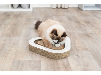 Фото 9 -  когтеточки, с домиками Trixie Драпак с игрушками внутри для котов