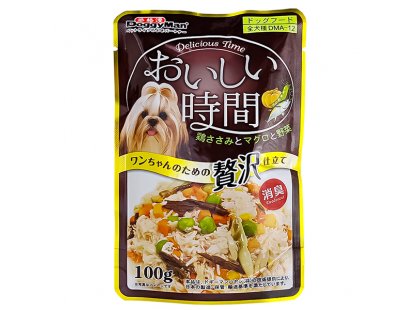 Фото - влажный корм (консервы) DoggyMan (ДоггиМен) Low Fat Chicken & Tuna, Bonito влажный корм для собак КУРИЦА С ТУНЦОМ И МАКРЕЛЬЮ В ЖЕЛЕ, пауч