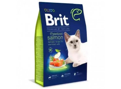 Фото - Brit Premium Cat Sterilized Salmon сухий корм для стерилізованих кішок ЛОСОСЬ сухий корм Brit Premium Cat Sterilized Salmon сухий корм для стерилізованих кішок ЛОСОСЬ