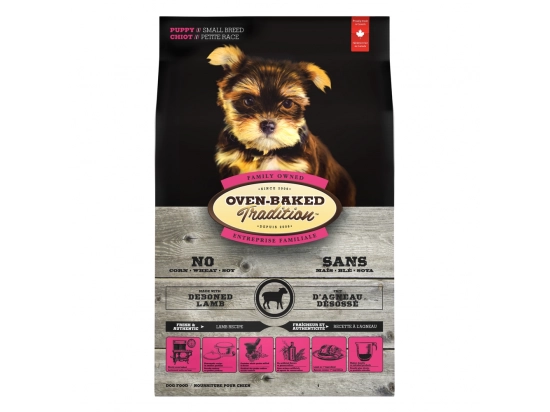 Фото - сухой корм Oven-Baked Tradition PUPPY SMALL BREED полнорационный корм для щенков малых пород ЯГНЕНОК