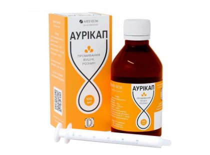 Фото - Arterium Лосьйон Аурікап (для очищення, профілактики та лікування захворювань вух) для вух Arterium Лосьйон Аурікап (для очищення, профілактики та лікування захворювань вух)