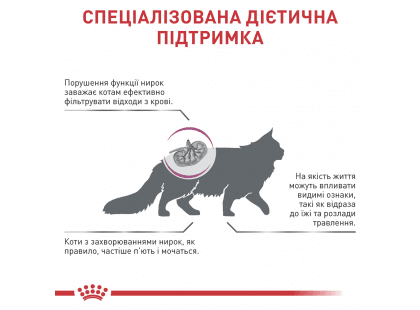 Фото 3 -  ветеринарні корми Royal Canin RENAL RF23 (РЕНАЛ) сухий лікувальний корм для котів від 1 року