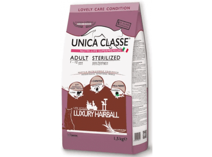 Фото - сухой корм Gheda Unica Classe Adult Sterilized Luxury Hairball Lamb сухой корм для стерилизованных кошек для выведения шерсти ЯГНЕНОК