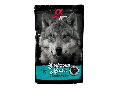 Фото - Alpha Spirit Sea Bream Mousse беззерновий вологий корм для собак ДОРАДО вологий корм (консерви) Alpha Spirit Sea Bream Mousse беззерновий вологий корм для собак ДОРАДО