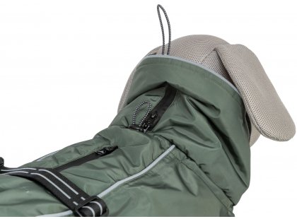 Фото 4 -  одежда Trixie Explore Thermo зимняя попона для собак, оливковый