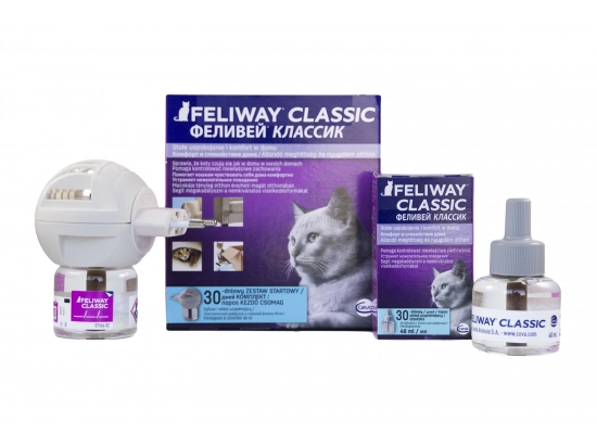 Фото - седативні препарати (заспокійливі) Ceva (Сева) FELIWAY CLASSIC (ФЕЛІВЕЙ) феромон для котів