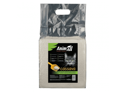 Фото - Animall Cassava рослинний комкуючий наповнювач для котячого туалету наповнювачі Animall Cassava рослинний комкуючий наповнювач для котячого туалету