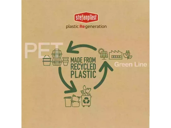 Фото - лежаки, матрасы, коврики и домики Stefanplast (Стефанпласт) SLEEPER 1 GREEN LINE ЭКО-лежак для собак и котов, пластик