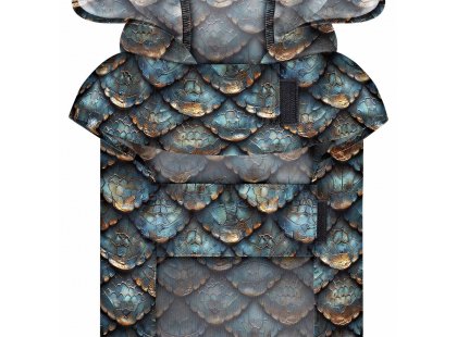 Фото 5 -  одежда Collar WAUDOG Clothes дождевик-накидка з капюшоном для собак, ЧЕШУЯ