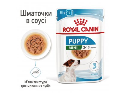 Фото - влажный корм (консервы) Royal Canin MINI PUPPY влажный корм для щенков мелких пород от 2 до 10 месяцев