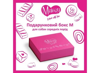 Фото - Mavsy Подарочный бокс для собак средних пород лакомства Mavsy Подарочный бокс для собак средних пород