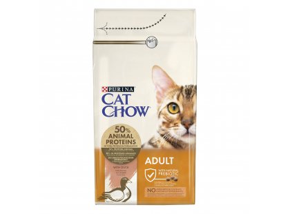 Фото - сухой корм Cat Chow ADULT DUCK корм для взрослых кошек с уткой