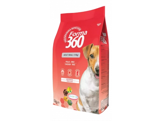 Фото - сухой корм Forma 360 (Форма 360) Adult Small Dog Chicken & Rice сухой корм для взрослых собак мелких пород КУРИЦА и РИС