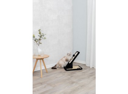 Фото 7 -  дряпалки, з будиночками Trixie Scratching Board кігтеточка кут для кішок, чорний/кремовий (43115)