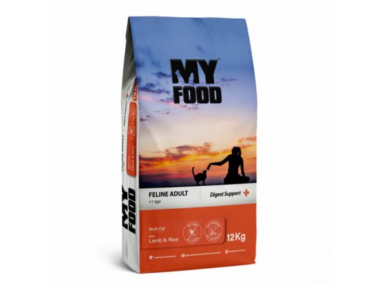 Фото - сухой корм MyFood (Майфуд) Adult Cat Food with Lamb & Rice сухой корм для кошек ЯГНЕНОК и РИС