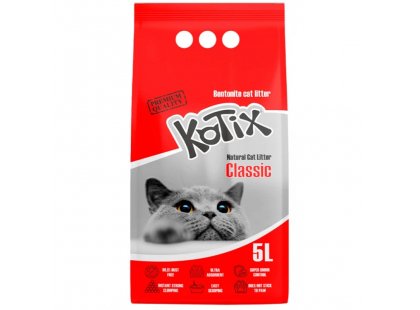 Фото - Kotix Classic бентонітовий наповнювач для котячого туалету, НАТУРАЛЬНИЙ, білі гранули наповнювачі Kotix Classic бентонітовий наповнювач для котячого туалету, НАТУРАЛЬНИЙ, білі гранули