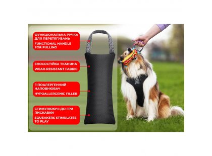 Фото 5 -  іграшки Collar WAUDOG Fun іграшка для собак з пищалкою малюнок СМАЙЛИ НА РОЖЕВІМ