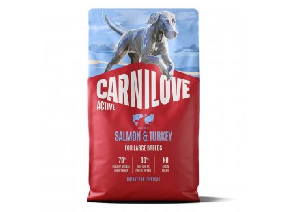 Фото 2 -  сухой корм Carnilove Active Large Breed Salmon & Turkey сухой беззерновой корм для собак больших пород ЛОСОСЬ И ИНДЕЙКА