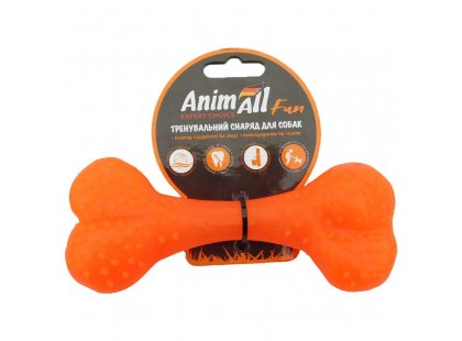 Фото 3 -  игрушки AnimAll Fun игрушка для собак КОСТЬ, оранжевый