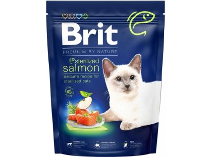 Фото - сухой корм Brit Premium Cat Sterilized Salmon сухой корм для стерилизованных кошек ЛОСОСЬ