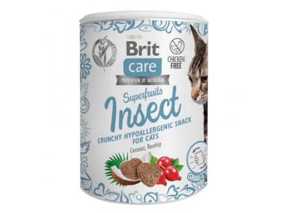 Фото - ласощі Brit Care Cat Snack Superfruits Insect ласощі для котів із чутливим травленням КОМАХИ