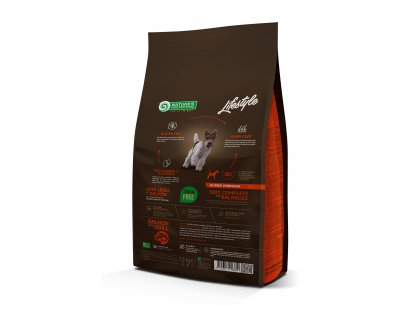 Фото 3 -  сухий корм Natures Protection Lifestyle GRAIN FREE ADULT SALMON & KRILL корм для собак малих та міні порід ЛОСОСЬ і КРІЛЬ