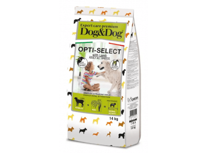 Фото - сухий корм Gheda Expert Care Premium Dog&Dog Opti-Select Lamb сухий корм для дорослих собак усіх порід ЯГНЯ