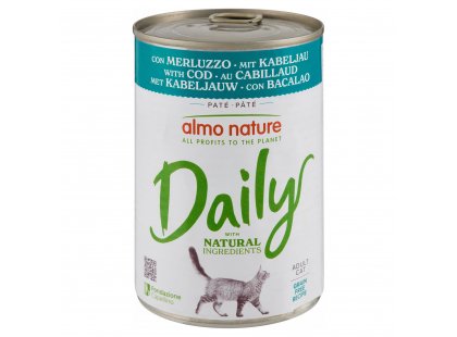 Фото - Almo Nature Daily ADULT COD консервы для кошек ТРЕСКА влажный корм (консервы) Almo Nature Daily ADULT COD консервы для кошек ТРЕСКА