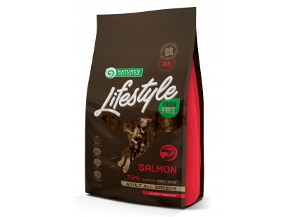 Фото - Natures Protection Lifestyle GRAIN FREE ADULT SALMON корм для собак усіх порід ЛОСОСЬ сухий корм Natures Protection Lifestyle GRAIN FREE ADULT SALMON корм для собак усіх порід ЛОСОСЬ