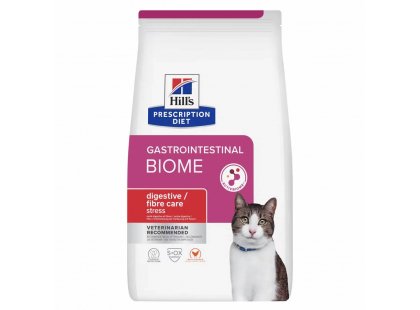 Фото - Hill's Prescription Diet Feline Gastrointestinal Biome Stress лечебный корм для кошек при расстройствах пищеварения и стрессах КУРИЦА ветеринарные корма Hill's Prescription Diet Feline Gastrointestinal Biome Stress лечебный корм для кошек при расстройствах пищеварения и стрессах КУРИЦА